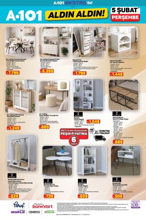 A101 6 Şubat 2026 market aktüel afişi