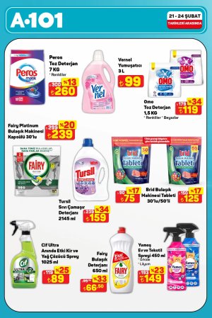 A101 24 Şubat 2026 market aktüel afişi