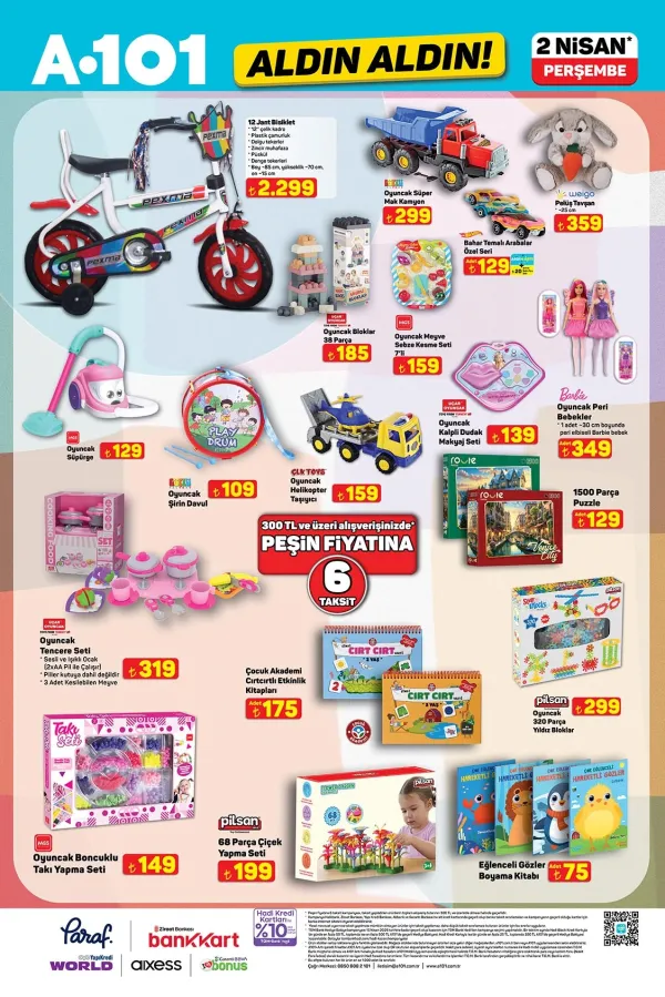  5. Kampanya : 12 Jant Bisiklet ve Barbie Bebeklerde Bahar Fırsatları