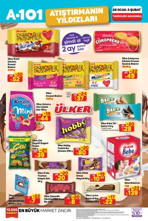 A101 28 Ocak 2026 market aktüel afişi