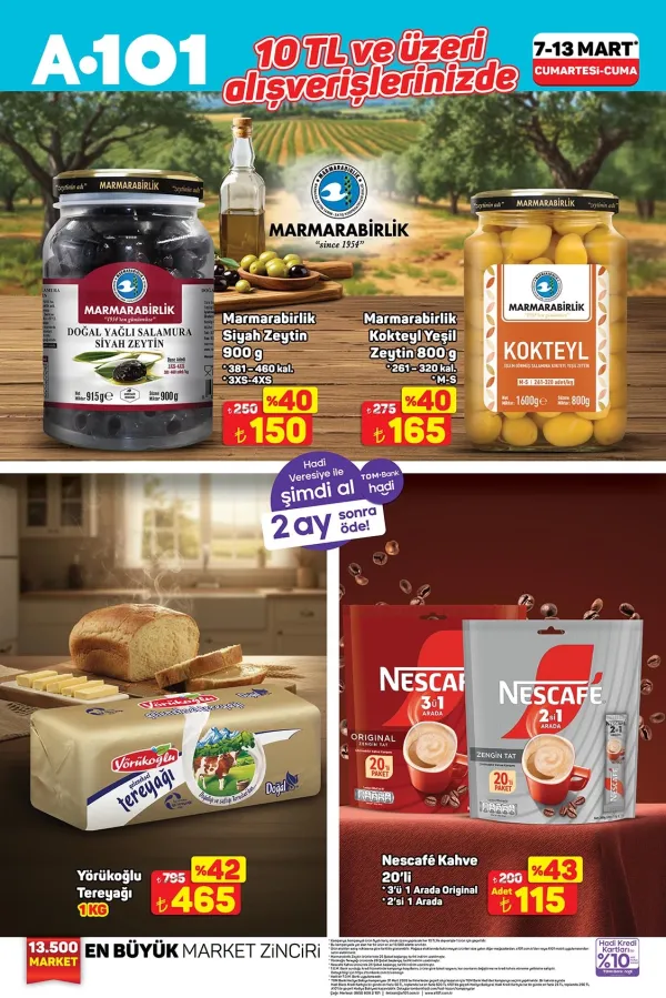 A101 7-13 Mart 2025 Aktüel Ürünler Kataloğu: 10 TL Üzeri Alışverişlerde Dev İndirimler!
