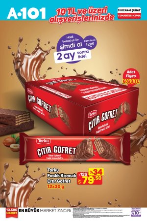 A101 3 Şubat 2026 market aktüel afişi