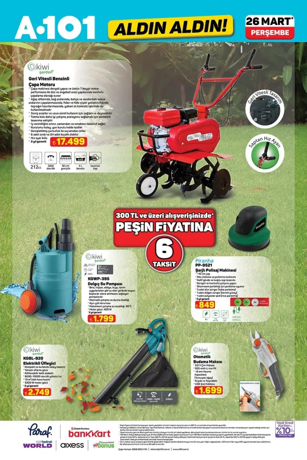  5. Kampanya : 7 Beygir Çapa Motoru ve Şarjlı Polisaj Makinesi Geliyor