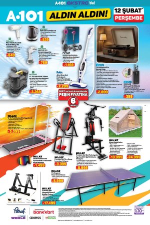 A101 11 Şubat 2026 market aktüel afişi