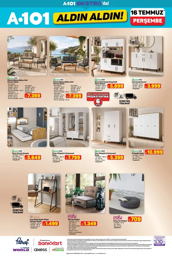 A101 16 Temmuz 2026 Kataloğu