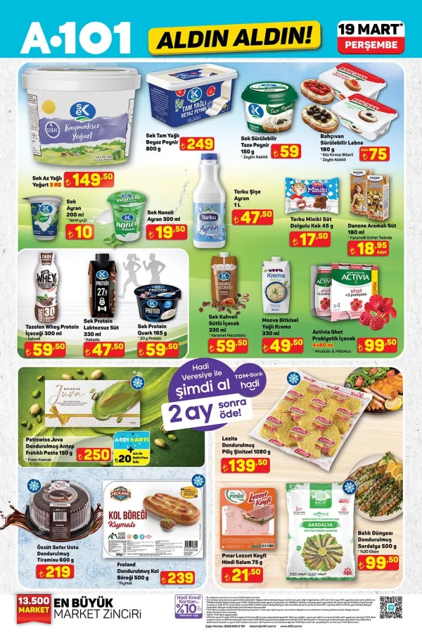 Afiş 2: Sek Protein Süt ve Özsüt Tiramisu Fiyatlarıyla Öne Çıkıyor