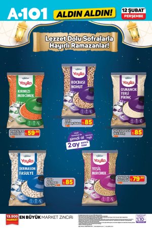 A101 17 Şubat 2026 market aktüel afişi