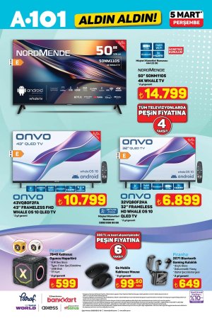 A101 5 Mart Aldın Aldın İndirimleri: Dev Ekran TV ve Teknoloji Fırsatlarını İnceledik!