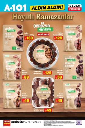 A101 10 Şubat 2026 market aktüel afişi