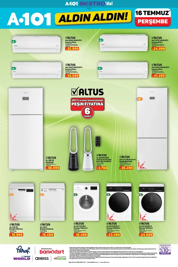 A101 16 Temmuz 2026 Kataloğu
