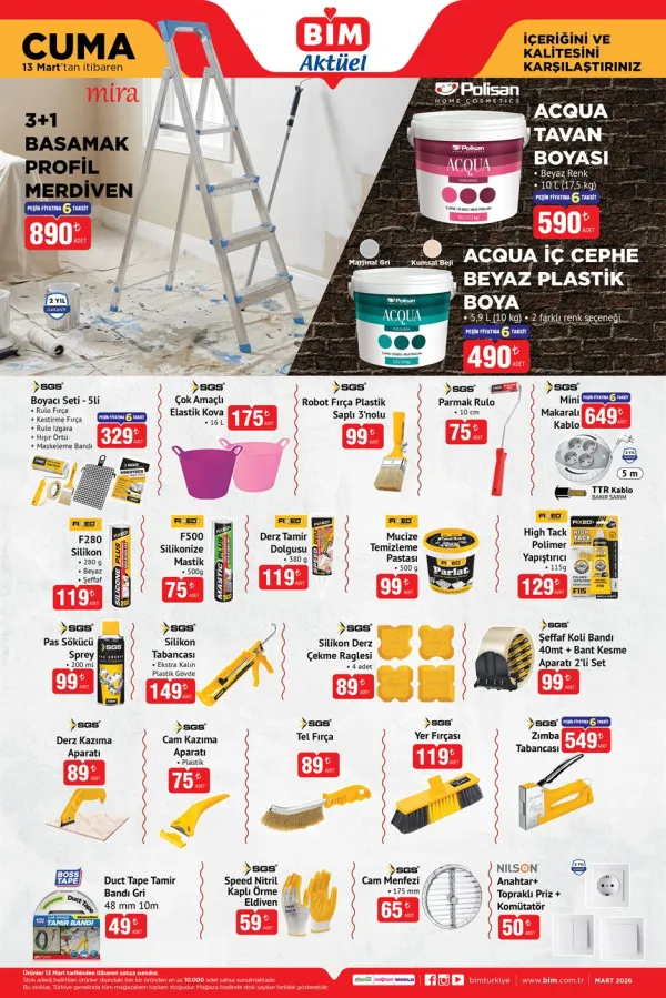 BİM Market 13 Mart 2026 Kataloğu