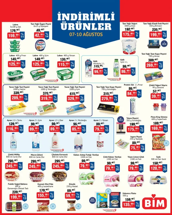 BİM Market 7 Ağustos 2026 Kataloğu