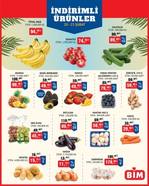 BİM 23 Şubat 2026 3. Afiş