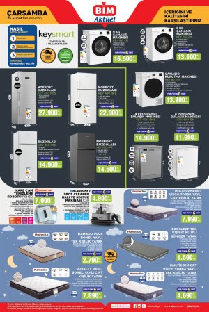 BİM 18 Şubat 2026 market aktüel afişi