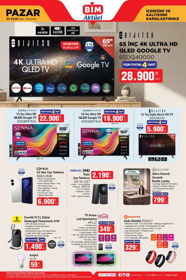 BİM Market 20 Eylül 2026 Kataloğu