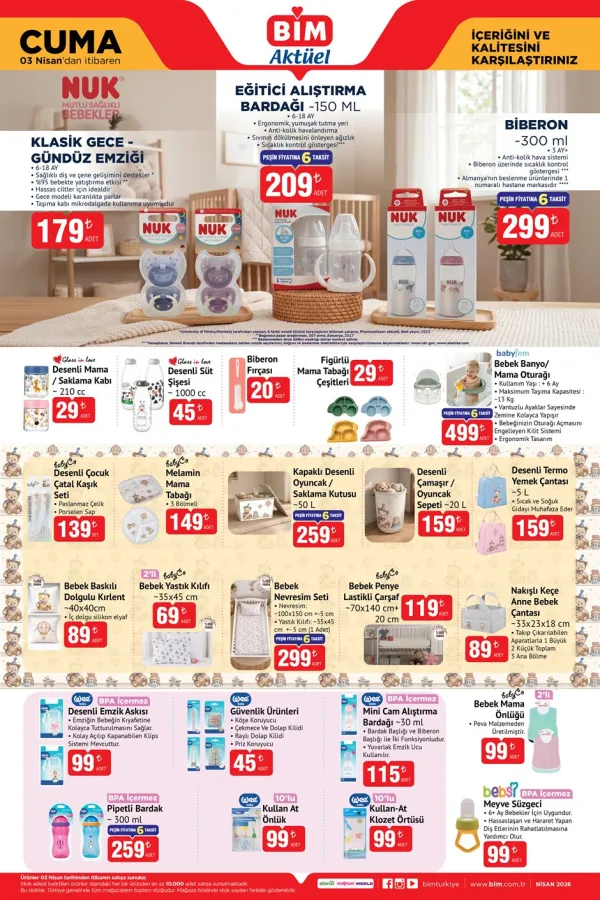  4. Kampanya : NUK Sıcaklık Kontrollü Biberon ve Gece Parlayan Emzikler Geliyor