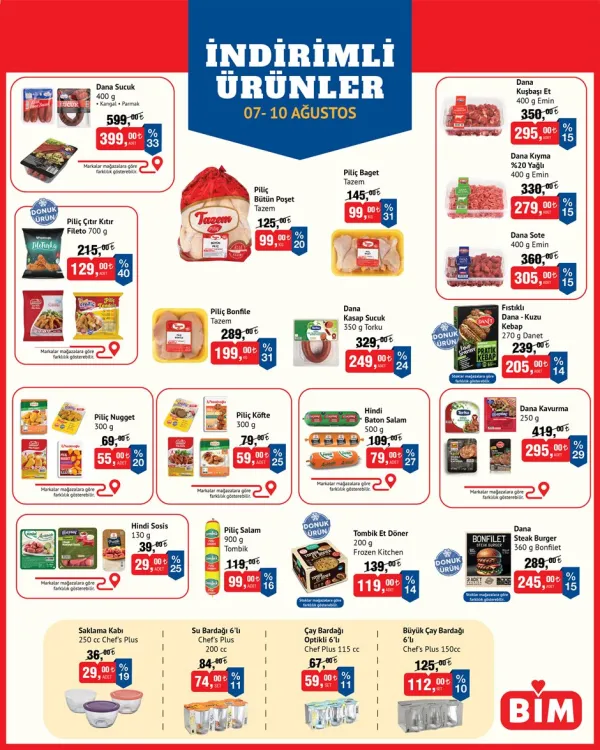 BİM Market 7 Ağustos 2026 Kataloğu