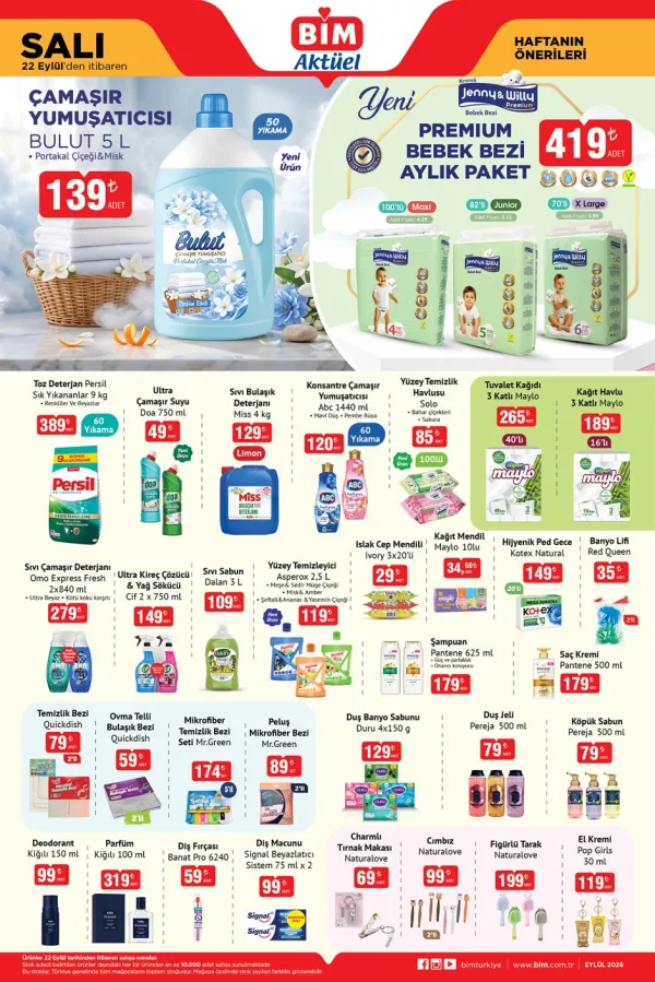 BİM Market 22 Eylül 2026 Kataloğu