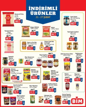 BİM 27 Şubat 2026 market aktüel afişi