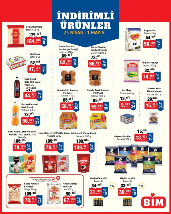BİM Market 25 Nisan 2026 Kataloğu