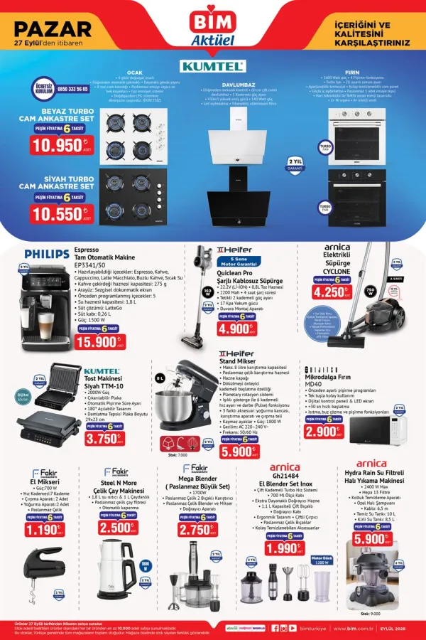 BİM Market 27 Eylül 2026 Kataloğu