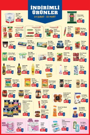 BİM 14 Şubat 2026 market aktüel afişi
