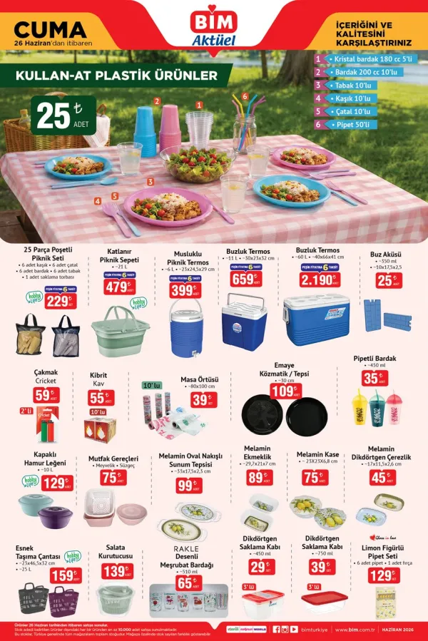 BİM Market 26 Haziran 2026 Kataloğu