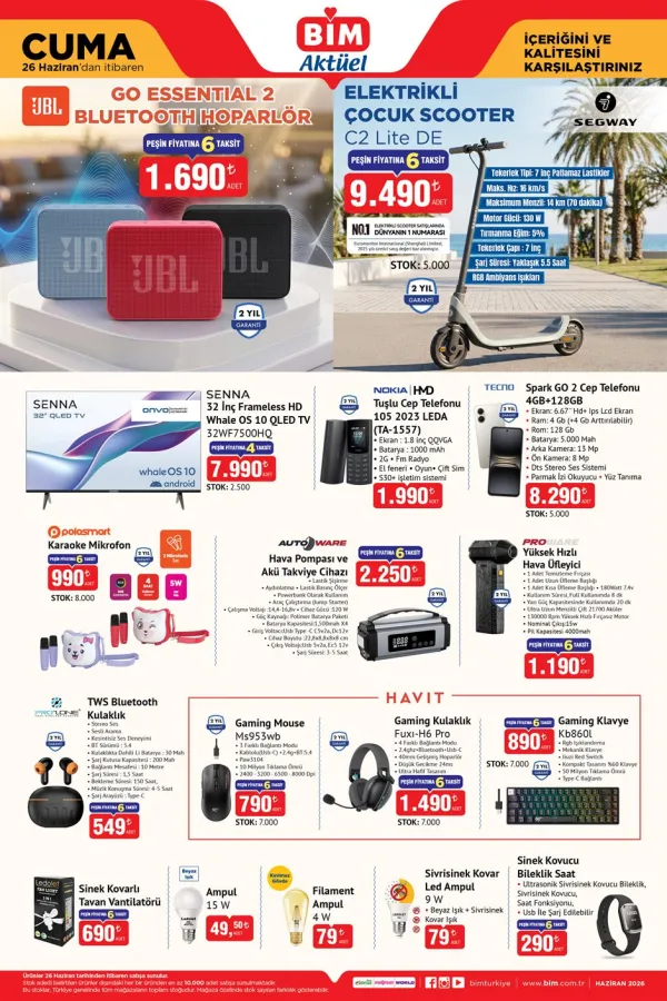 BİM Market 26 Haziran 2026 Kataloğu