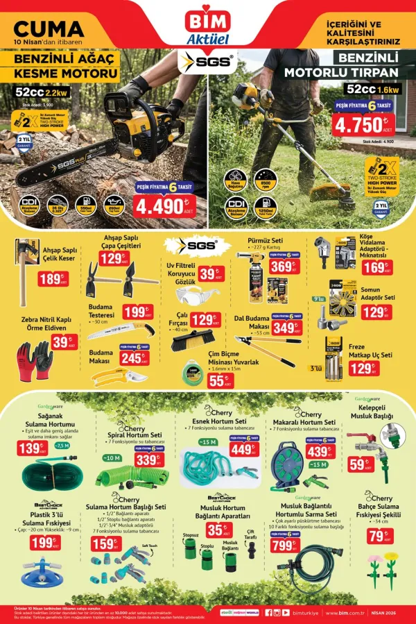  2. Kampanya : Benzinli Ağaç Kesme Motoru ve Motorlu Tırpan Bahçe Sezonunu Açıyor