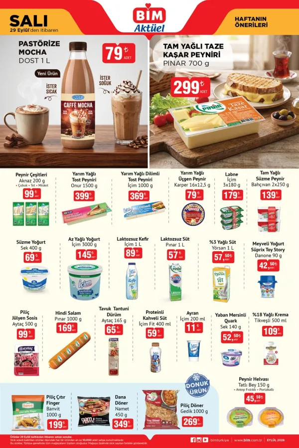 BİM Market 29 Eylül 2026 Kataloğu