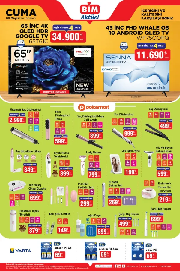 BİM Market 8 Mayıs 2026 Kataloğu