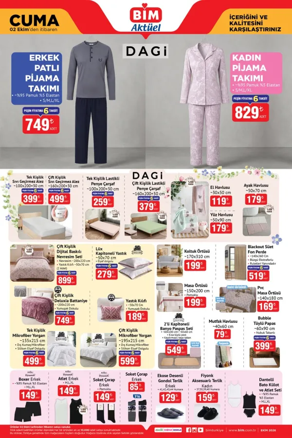 BİM Market 2 Ekim 2026 Kataloğu