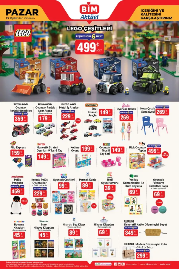BİM Market 27 Eylül 2026 Kataloğu