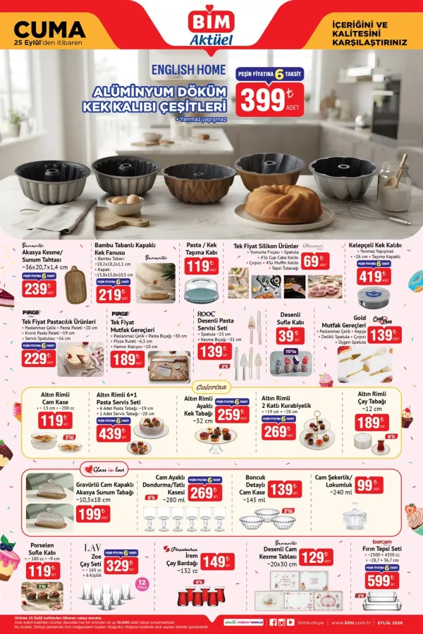 BİM Market 25 Eylül 2026 Kataloğu
