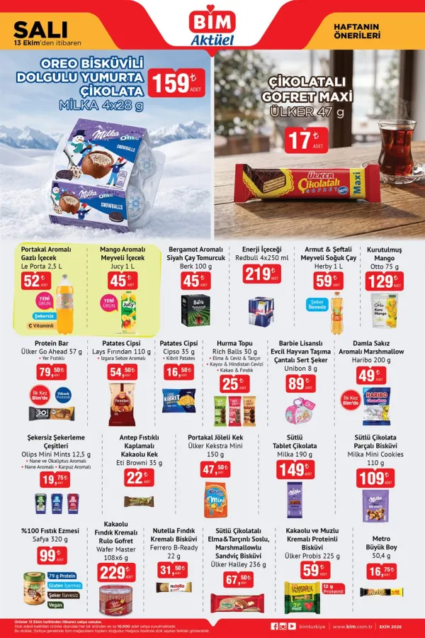 BİM Market 13 Ekim 2026 Kataloğu