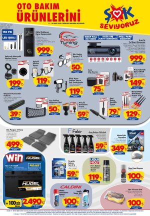 Afiş 2: Dijital Hava Kompresörü ve Full HD Yol Kayıt Kamerası Raflarda