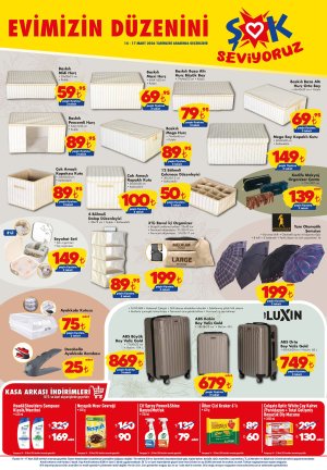 14-17 Mart 2026 Aktüel Ürünler: ABS Gold Valiz ve Düzenleyici Hurç Çeşitleri Geliyor