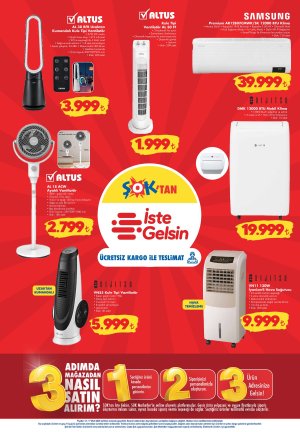 Afiş 3: Samsung Premium Klima ve Altus Kule Tipi Vantilatörlerde indirimler