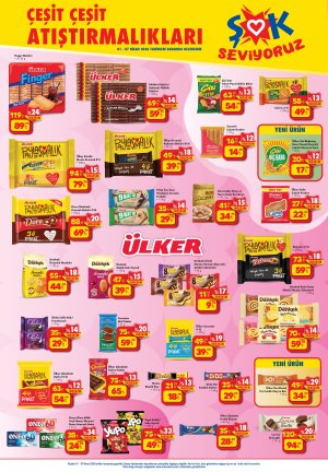  5. Kampanya : Ülker Finger Bisküvi ve 4’lü Çikolatalı Gofret Etiketleri Düştü