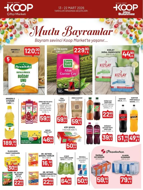 Afiş 3: Anadolu Un 5 KG ve Altın Gurme Çay Fiyatlarıyla Bayram Hazırlığı Başlıyor